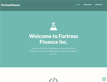 Tablet Screenshot of fortress-finance.com